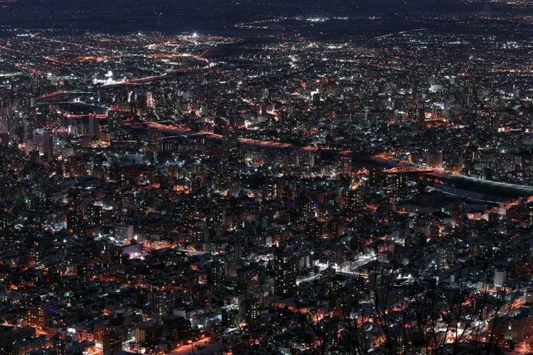 藻岩山から見た夜景