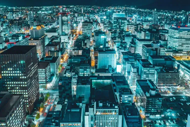 札幌市の夜景