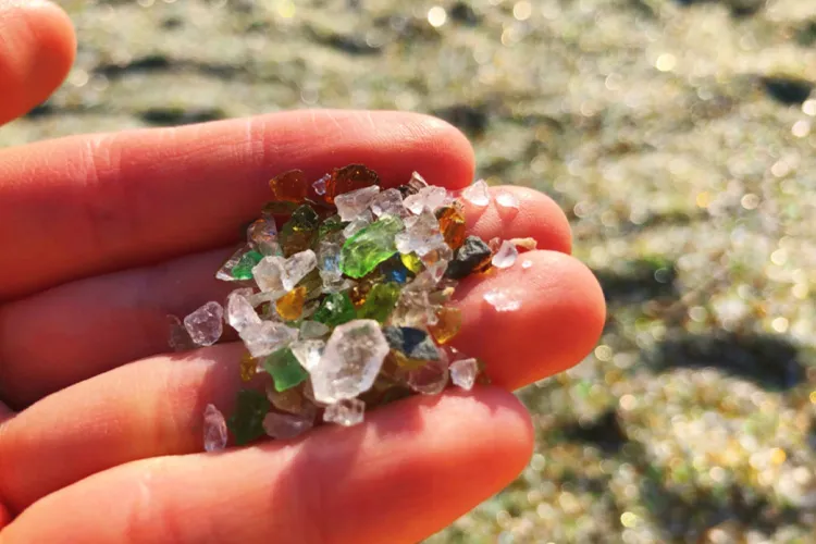 ガラスの砂浜