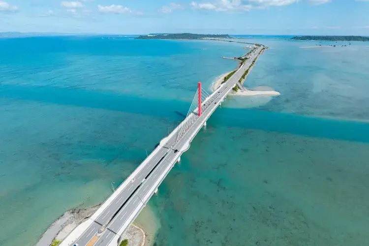 海中道路のロケーション