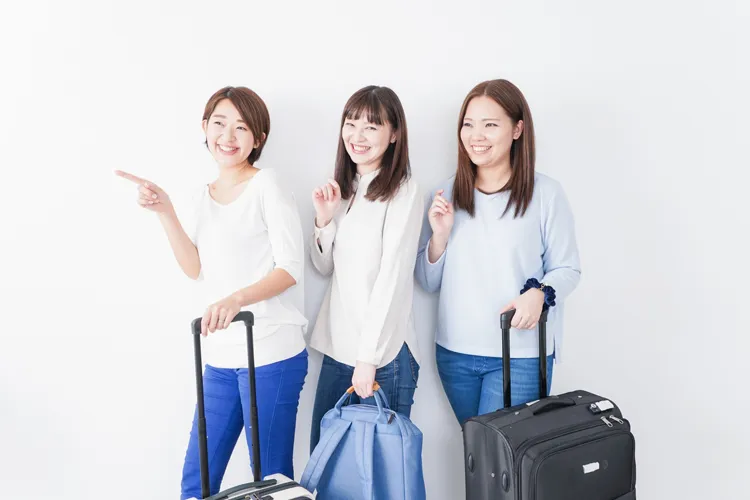 3人の女性観光客