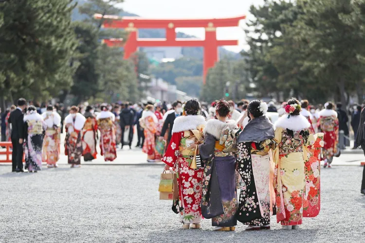 成人式の晴れ袖